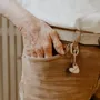 Cadeaux - Porte-clés en bois - Cœur Papi - LES PETITES HIRONDELLES