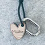 Cadeaux - Porte-clés en bois - Cœur Maître - LES PETITES HIRONDELLES