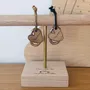 Cadeaux - porte-cles-en-bois-coeur-nounou - LES PETITES HIRONDELLES