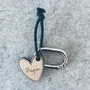 Cadeaux - Porte-clés en bois - Cœur Maman - LES PETITES HIRONDELLES