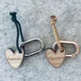 Cadeaux - Porte-clés en bois - Cœur Marraine - LES PETITES HIRONDELLES