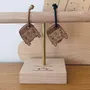 Cadeaux - porte-cles-en-bois-combi - LES PETITES HIRONDELLES