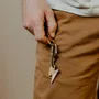 Gifts - Wooden keyring - Super Uncle - LES PETITES HIRONDELLES