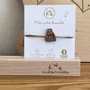 Bracelets - bracelet-en-bois-bonnet - LES PETITES HIRONDELLES