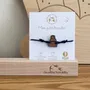 Bracelets - bracelet-en-bois-bonnet - LES PETITES HIRONDELLES