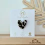 Brooches - Glitter felt brooch - Heart - Silver - LES PETITES HIRONDELLES