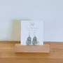 Glitter hoop earrings - Jellyfish - Silver - LES PETITES HIRONDELLES
