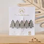 Accessoires cheveux - barrette-clip-sapins - LES PETITES HIRONDELLES