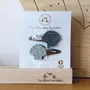 Accessoires cheveux - barrettes-doubles-coquillages - LES PETITES HIRONDELLES
