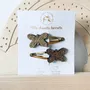 Accessoires cheveux - barrettes-doubles-papillons - LES PETITES HIRONDELLES