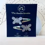 Accessoires cheveux - barrettes-doubles-papillons - LES PETITES HIRONDELLES