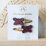 Accessoires cheveux - barrettes-doubles-papillons - LES PETITES HIRONDELLES