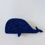 Broches - broche-feutrine-pailletee-baleine - LES PETITES HIRONDELLES