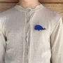 Broches - broche-feutrine-pailletee-baleine - LES PETITES HIRONDELLES