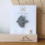 Brooches - Glitter felt brooch - Dove - Silver - LES PETITES HIRONDELLES