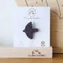 Brooches - Glitter felt brooch - Dove - Silver - LES PETITES HIRONDELLES