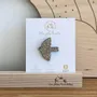 Brooches - Glitter felt brooch - Dove - Silver - LES PETITES HIRONDELLES