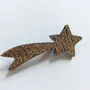 Broches - broche-feutrine-pailletee-etoile-filante - LES PETITES HIRONDELLES