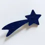 Broches - broche-feutrine-pailletee-etoile-filante - LES PETITES HIRONDELLES