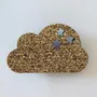 Broches - broche-feutrine-pailletee-nuage - LES PETITES HIRONDELLES