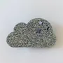 Broches - broche-feutrine-pailletee-nuage - LES PETITES HIRONDELLES