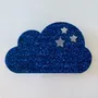 Broches - broche-feutrine-pailletee-nuage - LES PETITES HIRONDELLES