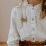 Brooches - Glitter felt brooch - Bird - Silver - LES PETITES HIRONDELLES