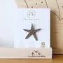 Brooches - Glitter felt pin's - Starfish - Silver - LES PETITES HIRONDELLES