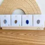 Brooches - Glitter felt pin's - Oak leaf - Silver - LES PETITES HIRONDELLES