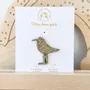 Broches - pin-s-feutrine-pailletee-mouette - LES PETITES HIRONDELLES