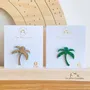 Broches - pin-s-feutrine-pailletee-palmier - LES PETITES HIRONDELLES