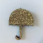 Broches - pin-s-feutrine-pailletee-parapluie - LES PETITES HIRONDELLES