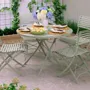 Chaises - Darsham Folding Chair (Design B) Lichen Green - HARROD HORTICULTURAL