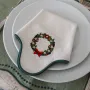 Napkins - Wavy Christmas Wreath - BOUGANIA