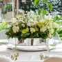 Trays - CLASSIC CENTERPIECE LARGE WITH CROISE BORDER AND MIRROR PRÉSENTOIR - ST. JAMES