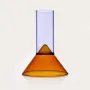 Glass - Martini Shot Glass - Amber & Lilac - TRAGA