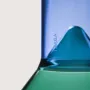 Glass - Martini Shot Glass - Teal & Blue - TRAGA
