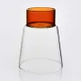 Glass - Podio Cup - Amber - TRAGA