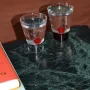 Glass - Podio Cup - Amber - TRAGA