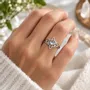 Jewelry - Witches knot ring with stone - MANDALASHOP