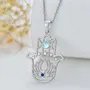 Bijoux - Pendentif Main de Fatma et Fleur de Lotus - MANDALASHOP