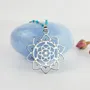 Jewelry - Lotus and Seed of Life Pendant - MANDALASHOP