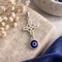 Jewelry - Witches Knot and Turkish Eye Pendant - MANDALASHOP