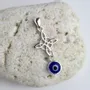 Jewelry - Witches Knot and Turkish Eye Pendant - MANDALASHOP