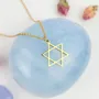 Jewelry - Gold-plated Seal of Solomon pendant - MANDALASHOP