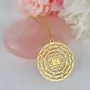 Jewelry - Gold plated Sri Yantra pendant - MANDALASHOP