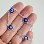 Jewelry - Silver Turkish Eye Bracelet - MANDALASHOP