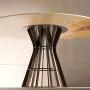 Other tables - Nastia, onyx and metal round table - STONEFORM