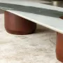 Coffee tables - Callisto, stone and wood coffee table - STONEFORM
