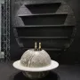 Bookshelves - Monti, stone disc bookcase - STONEFORM